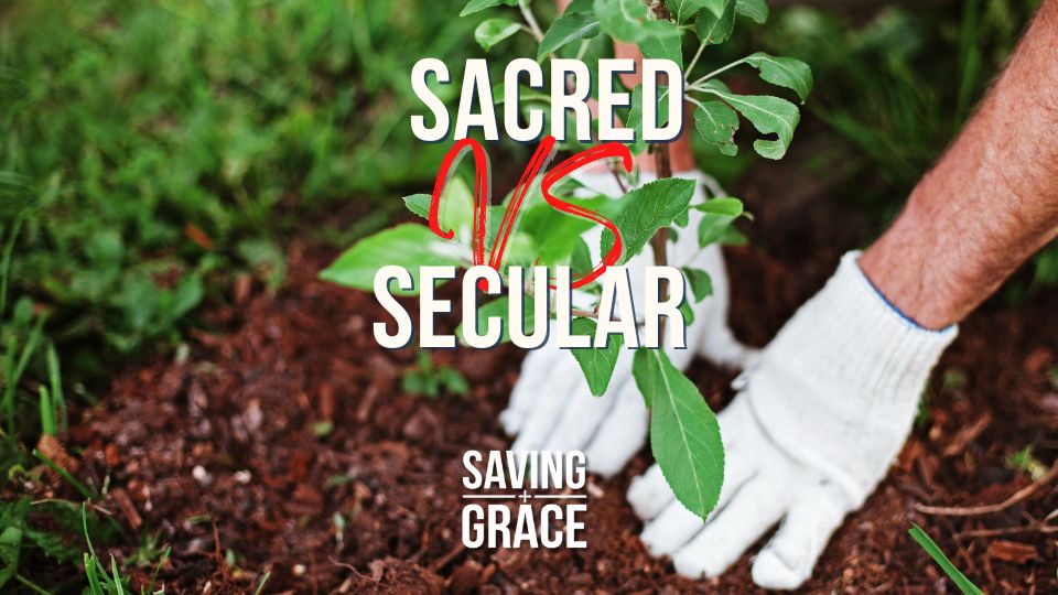 Sacred VS Secular, #WorkAsWorship #FaithInAction #DivineCalling #SpiritualJourney #passionforthewordofgod #savinggrace #savinggracepodcast #savinggraceonradio #gracecenteronline #graceschooloftheology #salemradio #salemnetwork #carmenpate #scottrae