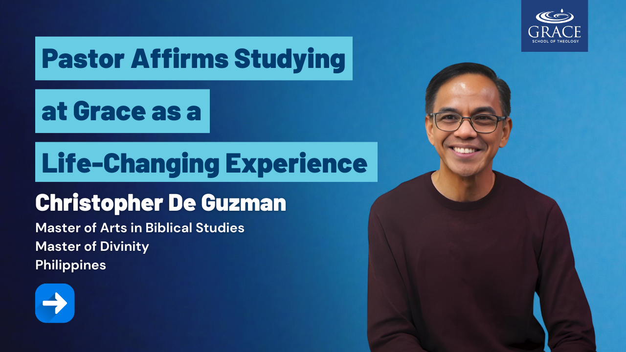 목사님, 그레이스에서의 학업이 인생을 바꾸는 경험이었다고 증언하다